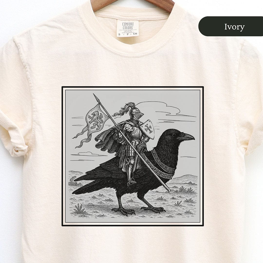 Medieval Knight Crow Rider Shirt