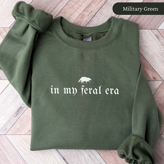 In My Feral Era Raccoon Sweatshirt