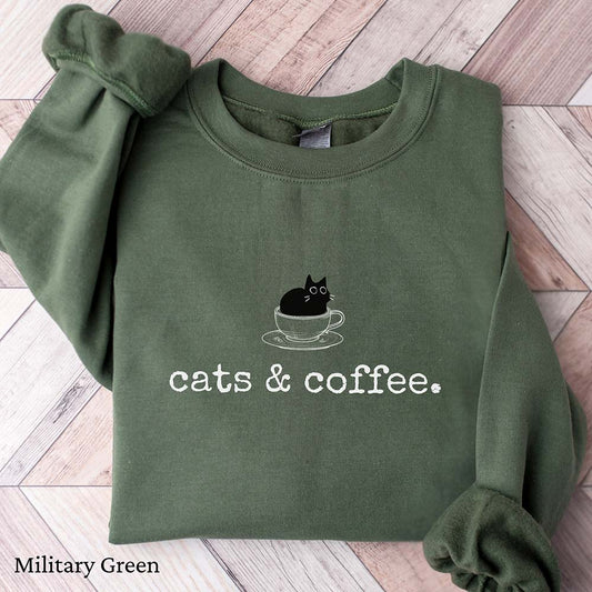 Cats & Coffee Sweatshirt