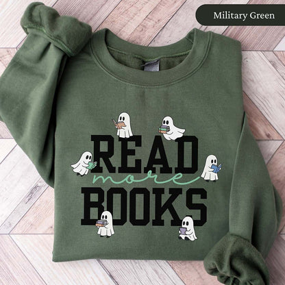 Read More Books Cute Ghost Sweatshirt