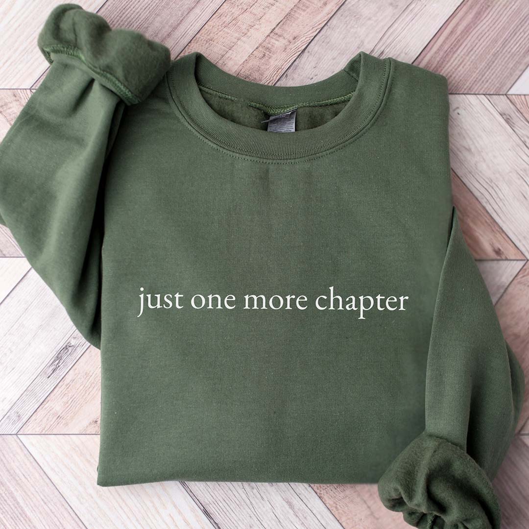 Minimalist Just One More Chapter Crewneck