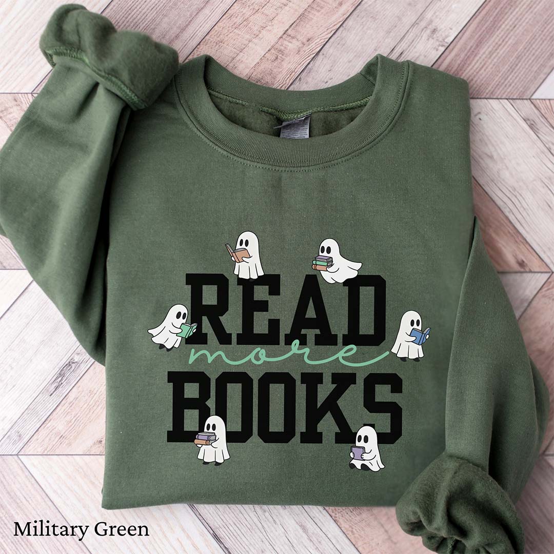 Read More Books Cute Ghost Sweatshirt