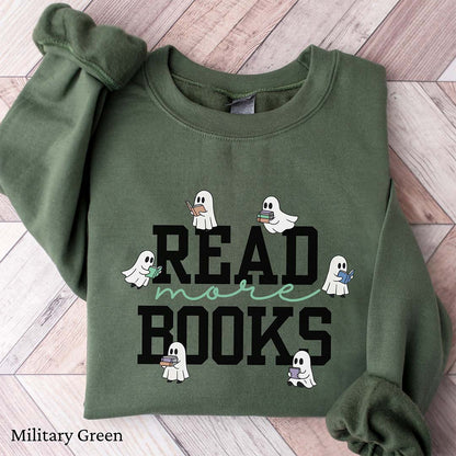Read More Books Cute Ghost Sweatshirt