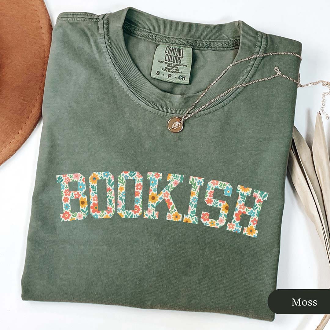 Floral Bookish Varsity Shirt