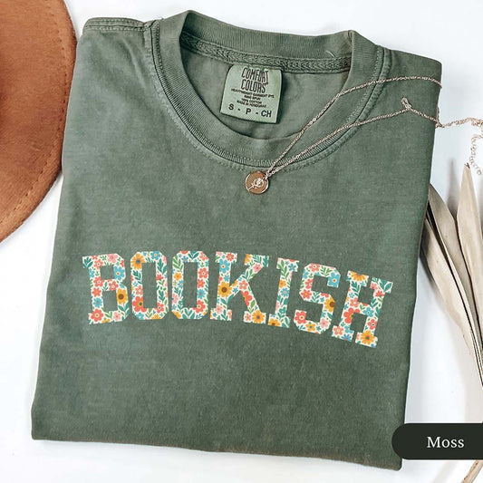 Floral Bookish Varsity Shirt