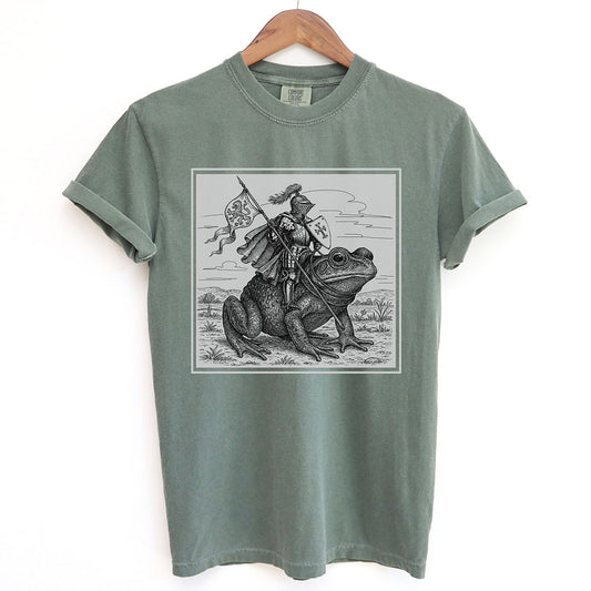 Medieval Knight Frog Rider Shirt