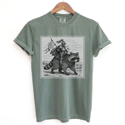 Medieval Knight Raccoon Rider Shirt