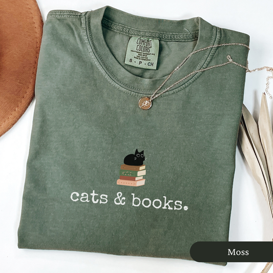 Cats And Books Shirt