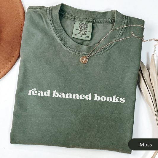 Minimalist Read Banned Books Shirt