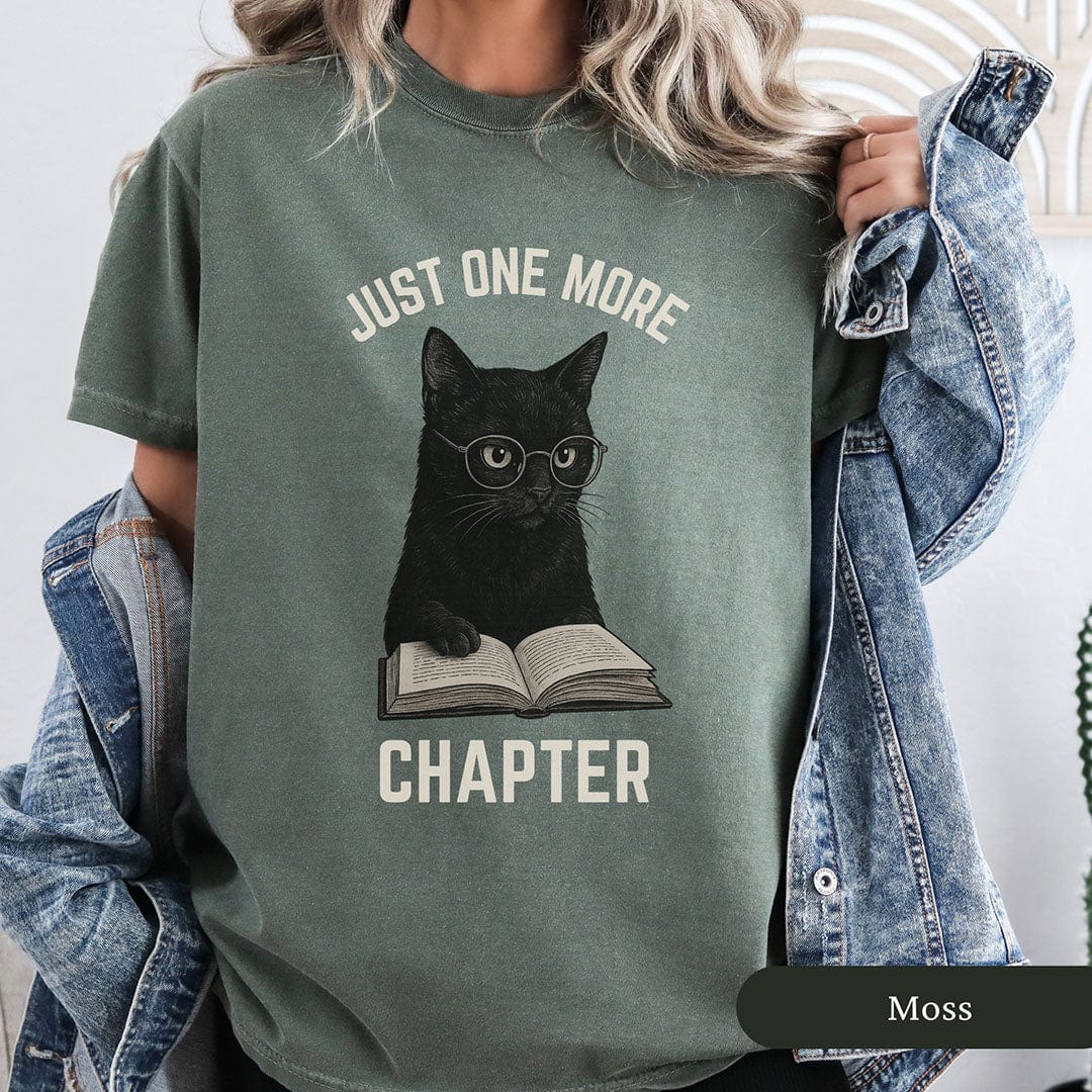 One More Chapter Funny Black Cat Shirt