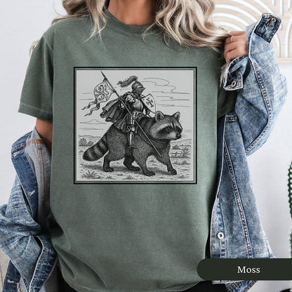 Medieval Knight Raccoon Rider Shirt