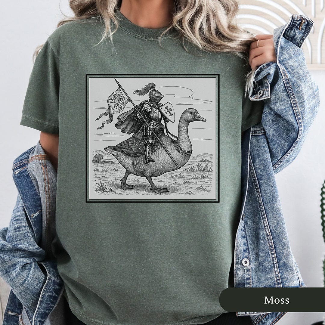 Medieval Knight Goose Rider Shirt