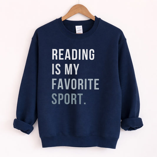 Reading is My Favorite Sport Sweatshirt 03