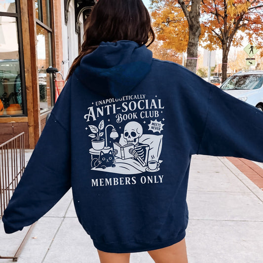 Unapologetically Anti-Social Book Club Sweatshirt