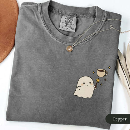 Cute Coffee Lover Ghost Shirt