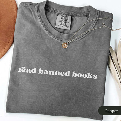 Minimalist Read Banned Books Shirt