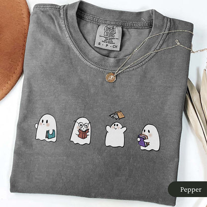 Cute Bookish Ghosts Shirt