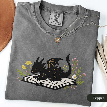 Cute Book Dragon Shirt