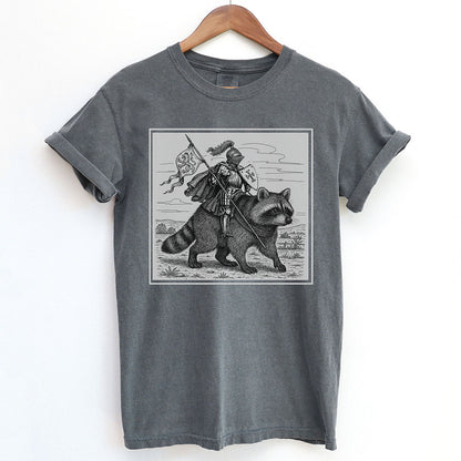Medieval Knight Raccoon Rider Shirt
