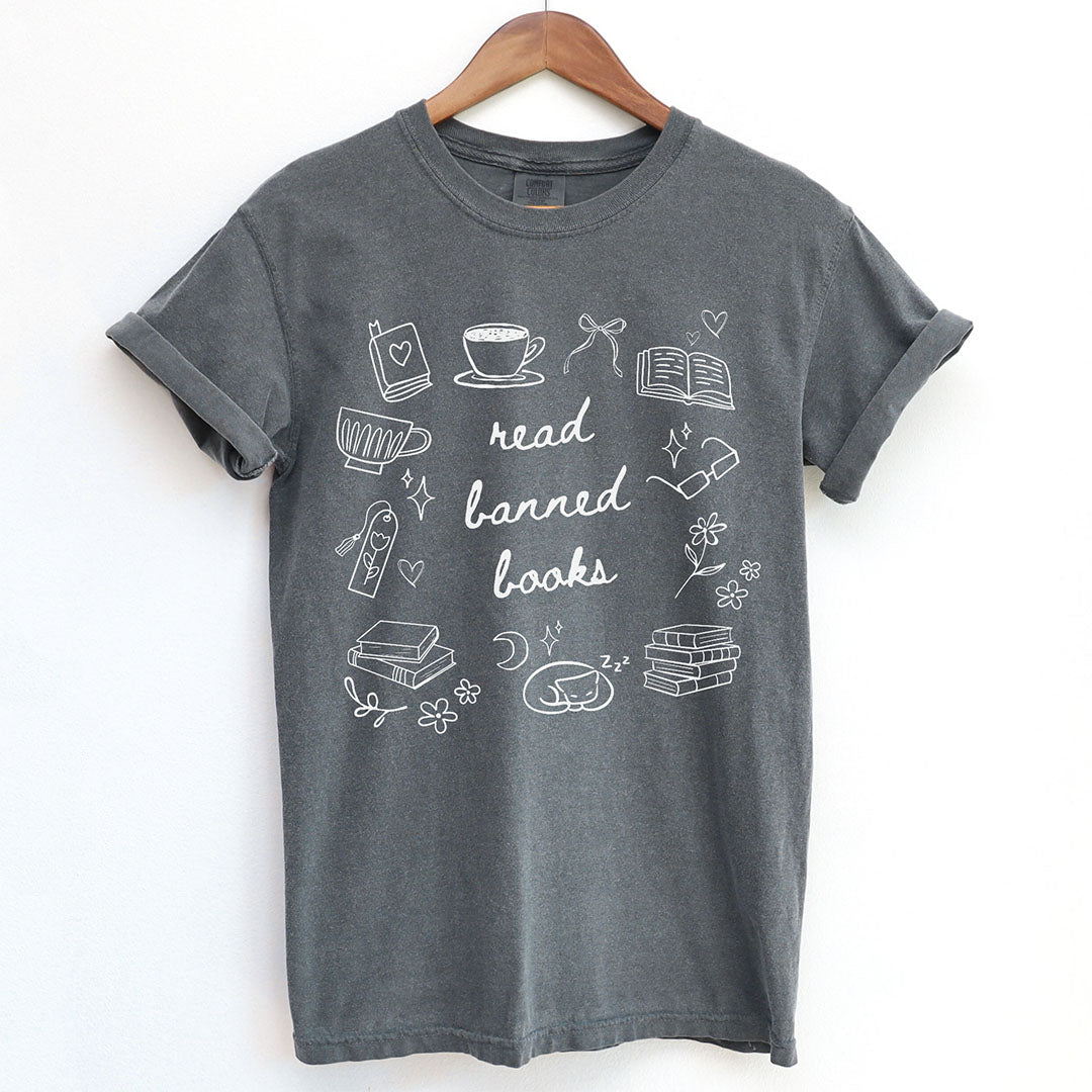Read Banned Books Doodle Shirt