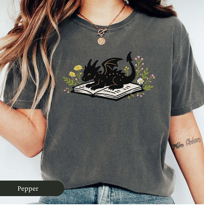Cute Book Dragon Shirt