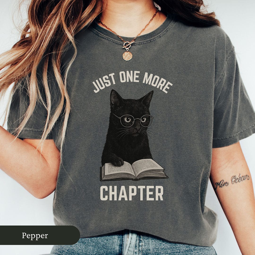 One More Chapter Funny Black Cat Shirt