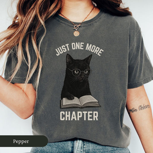 One More Chapter Funny Black Cat Shirt