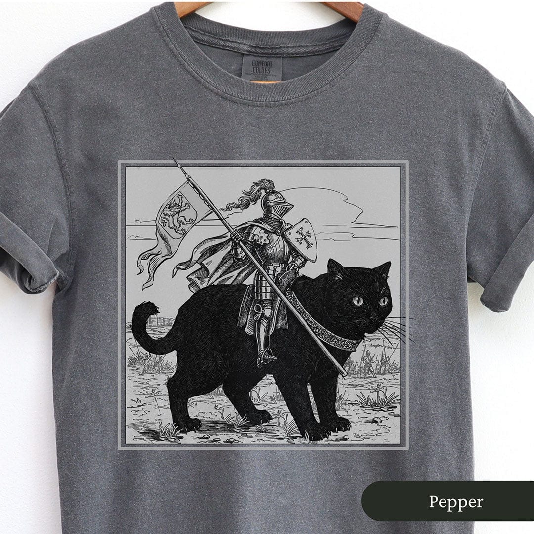 Medieval Knight Cat Rider Shirt