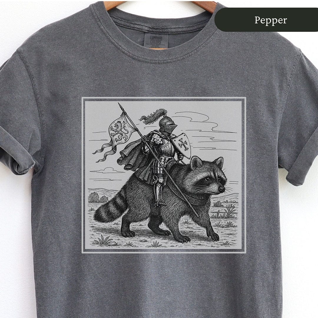 Medieval Knight Raccoon Rider Shirt