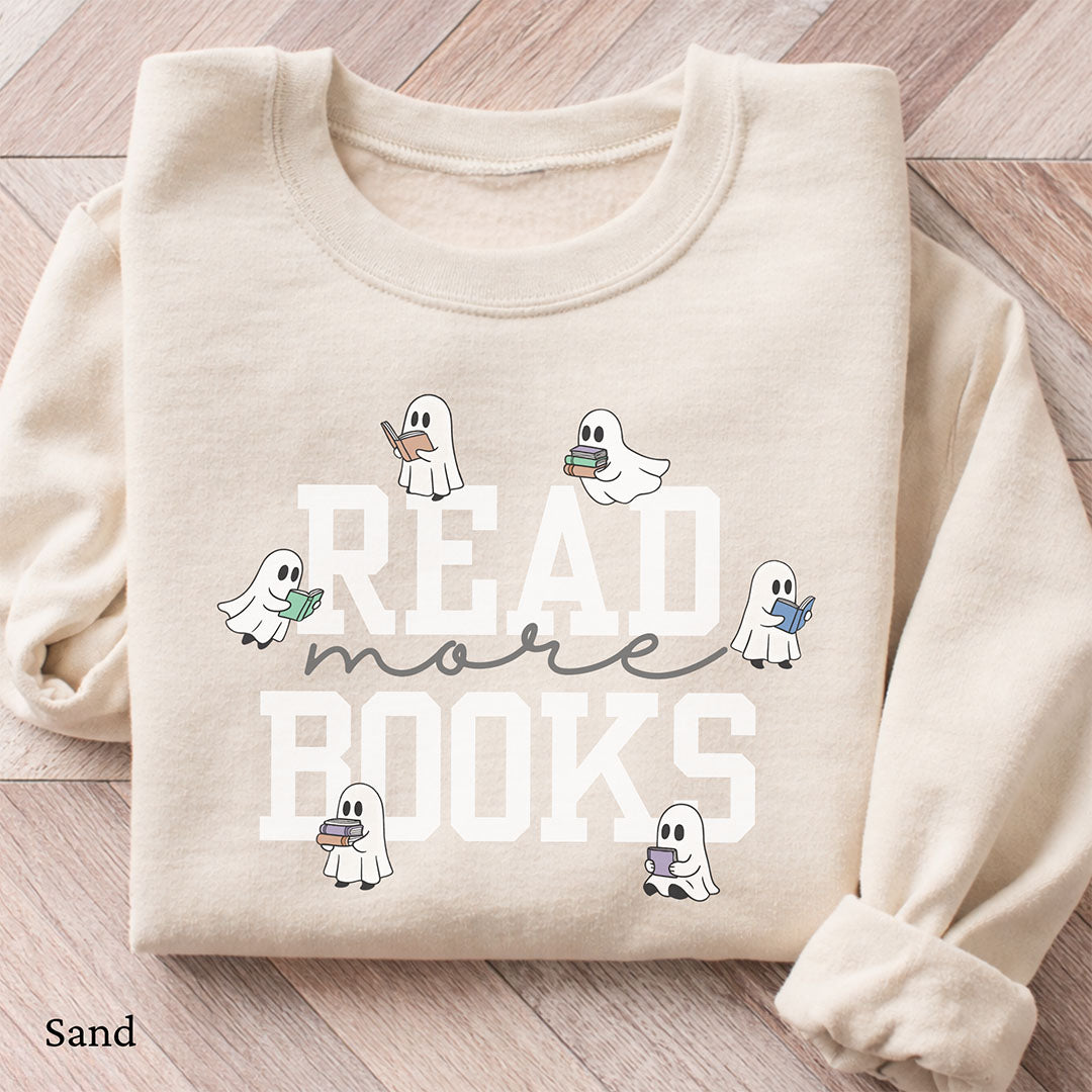 Read More Books Cute Ghost Sweatshirt
