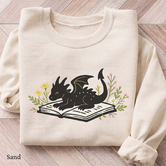 Cute Book Dragon Sweatshirt