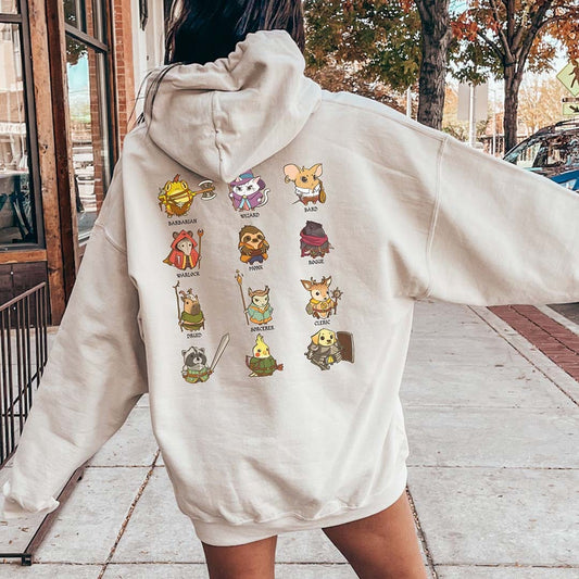 Cute DnD Animal Class Hoodie
