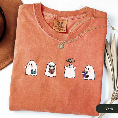 Cute Bookish Ghosts Shirt